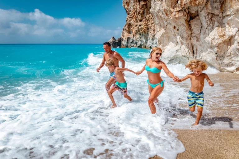 Familiy at a beach